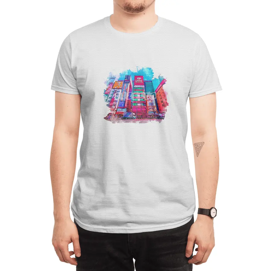 Japan Colorful Street city Spor T-Shirt