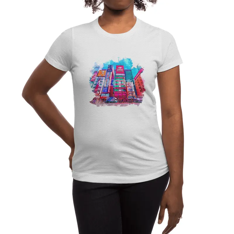 Japan Colorful Street city Spor T-Shirt