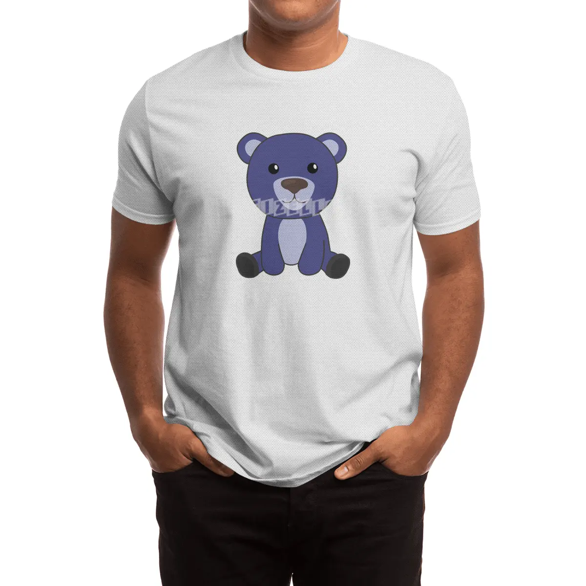 Blue Bear Colorful Bears Cute Animals Teddy Bears Spor T-Shirt