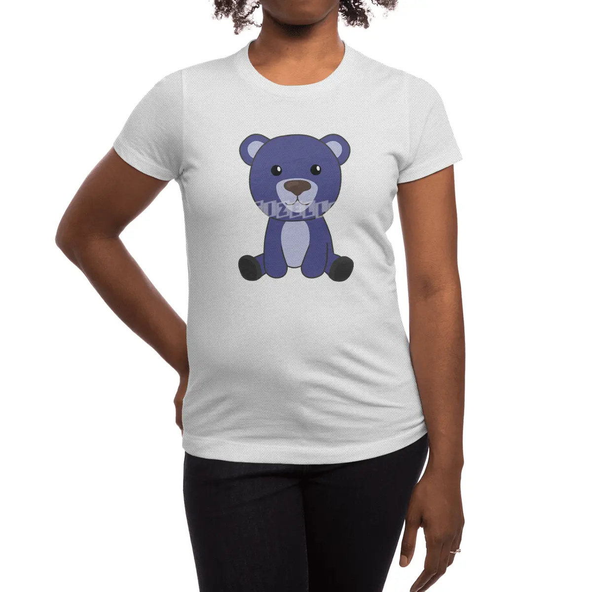 Blue Bear Colorful Bears Cute Animals Teddy Bears Spor T-Shirt