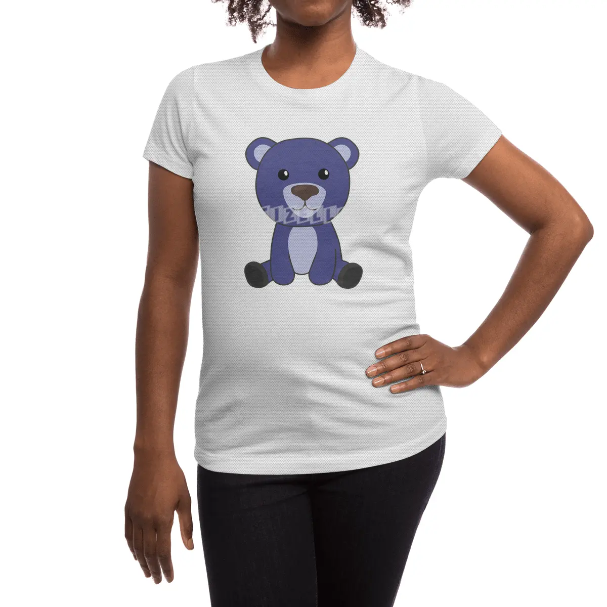 Blue Bear Colorful Bears Cute Animals Teddy Bears Spor T-Shirt