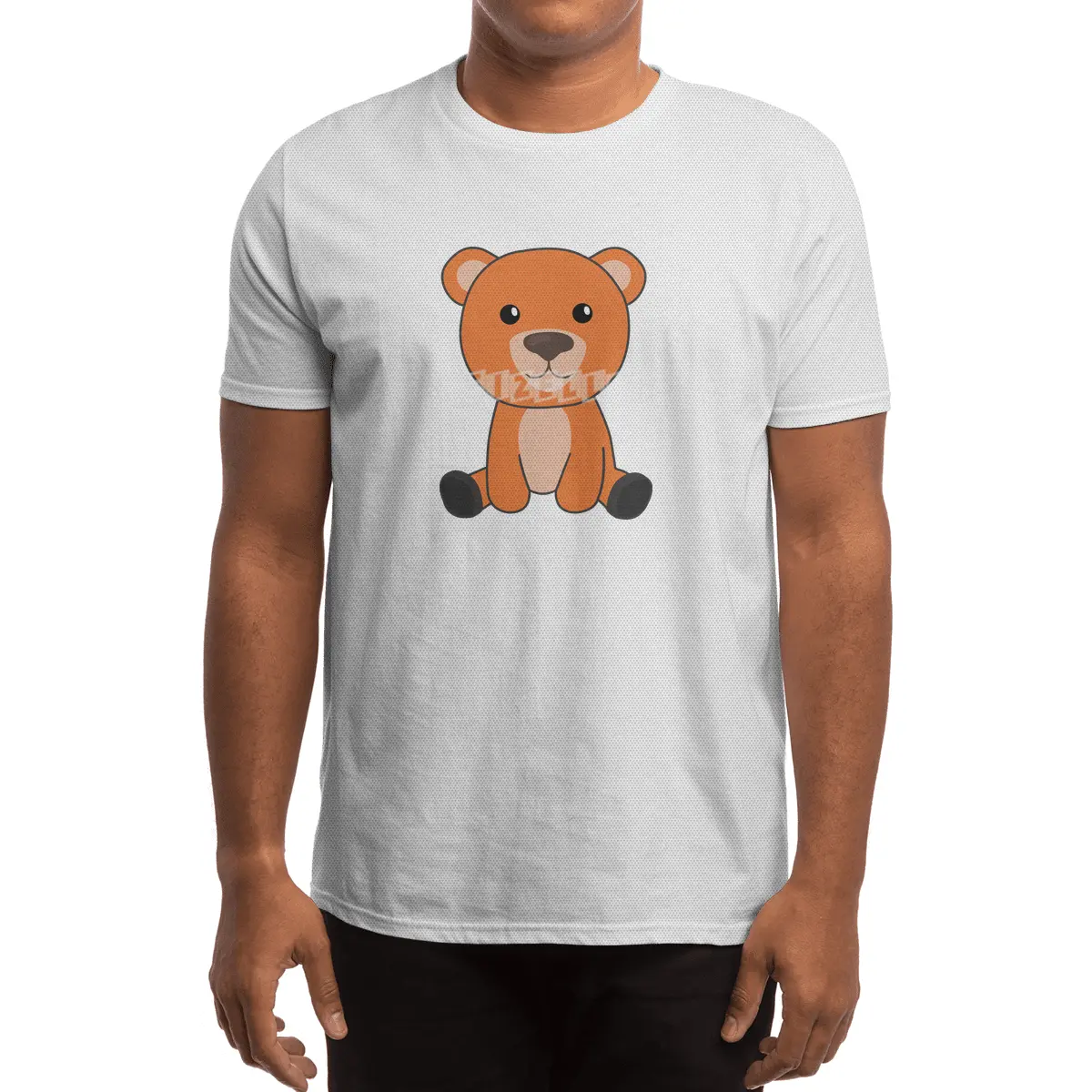 Orange Bear Colorful Bears Cute Animals Teddy Spor T-Shirt