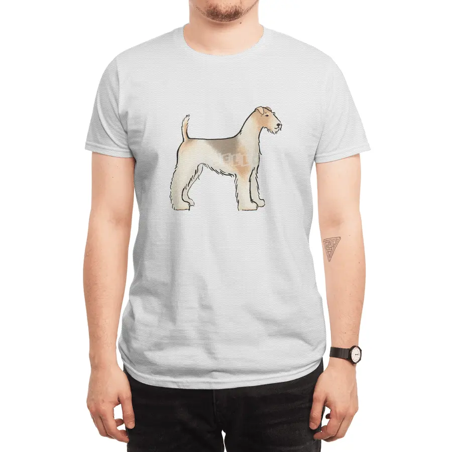Fox Terrier, cute dog, ink sketch Spor T-Shirt