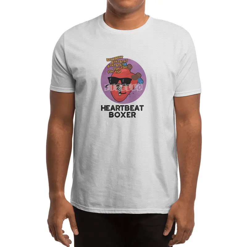 Heartbeat Boxer Cute Music Heart Pun Spor T-Shirt