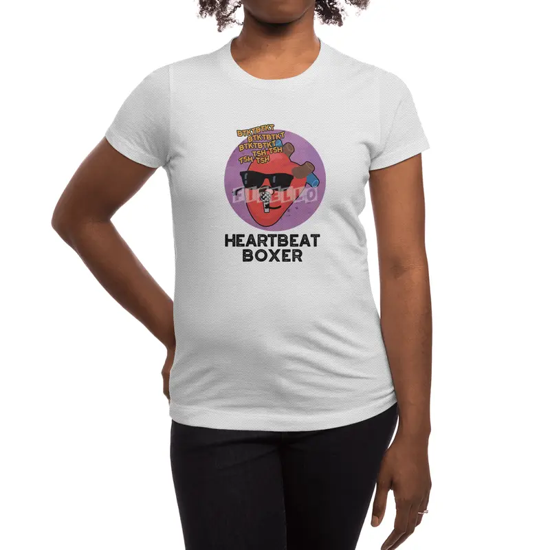 Heartbeat Boxer Cute Music Heart Pun Spor T-Shirt