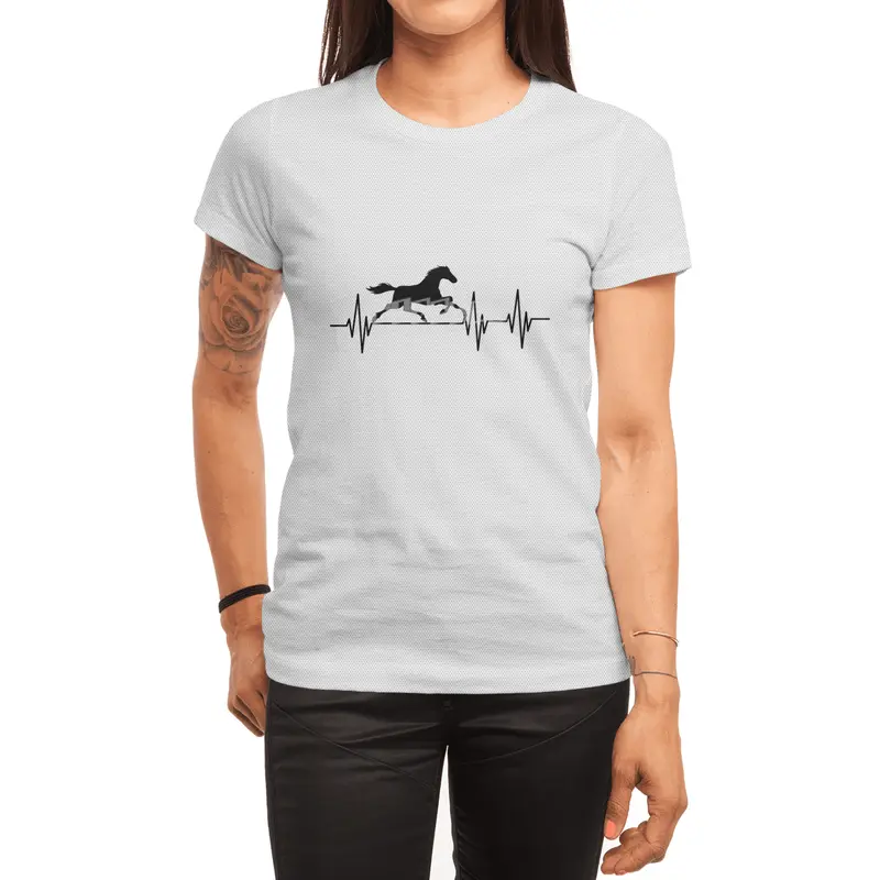 Horse Heartbeat Rider Pulse Gift horses Spor T-Shirt