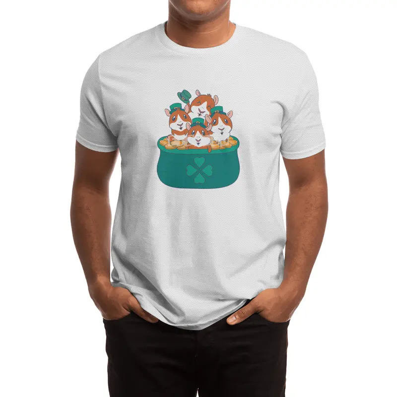 Guinea Pigs St Patricks Day Pot of Gold Spor T-Shirt