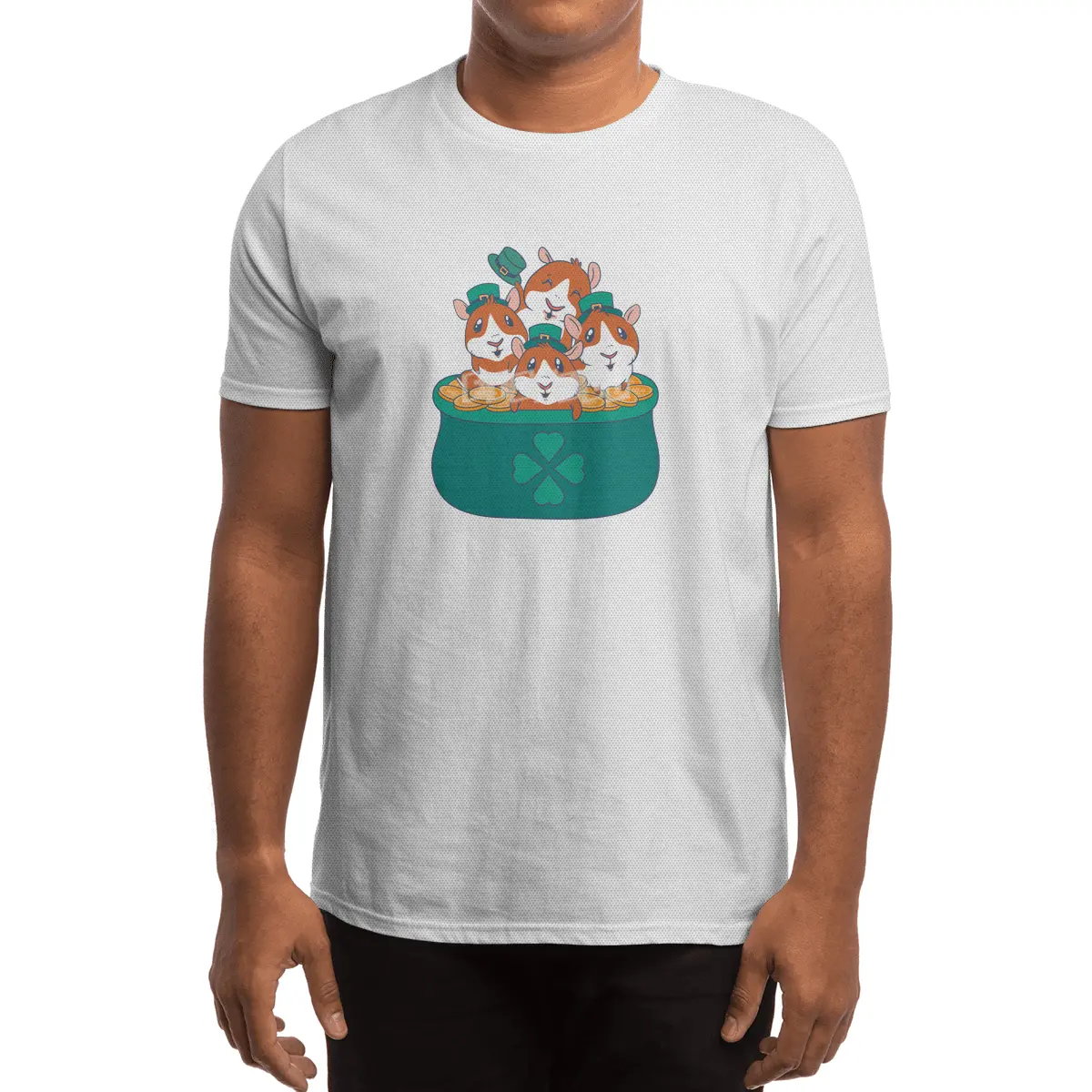 Guinea Pigs St Patricks Day Pot of Gold Spor T-Shirt