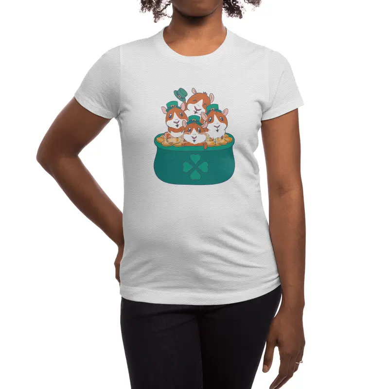 Guinea Pigs St Patricks Day Pot of Gold Spor T-Shirt