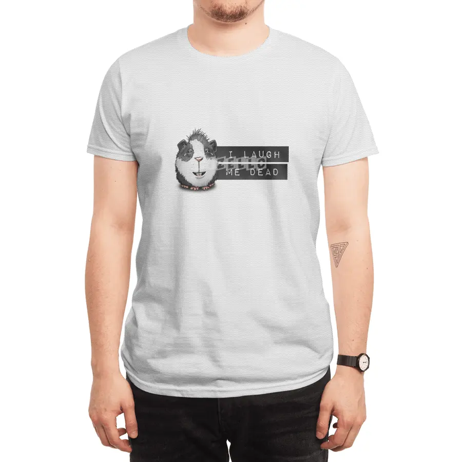I Laugh Me Dead Guinea Pig Denglisch Spor T-Shirt