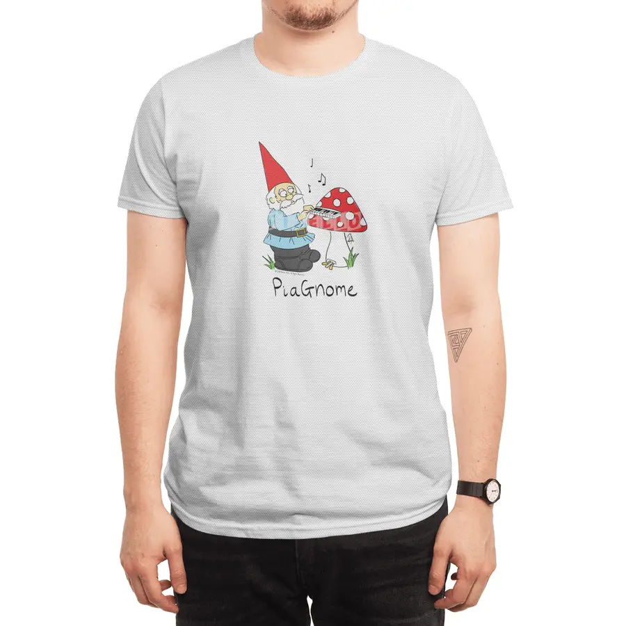 PiaGnome - The Piano Playing Gnome Spor T-Shirt