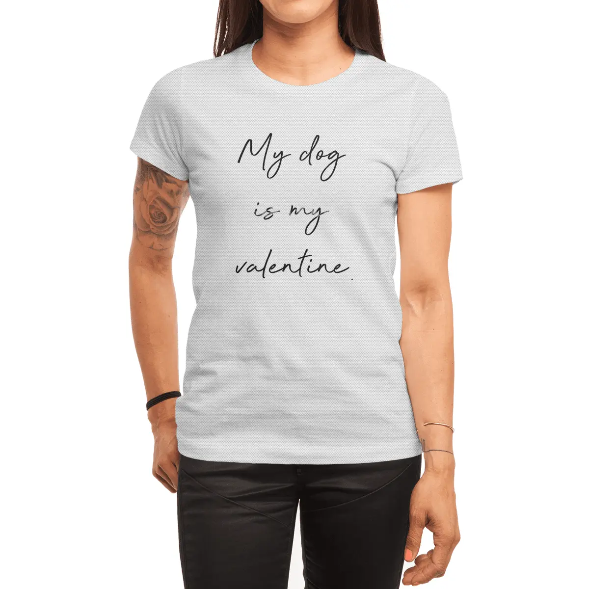 My dog is my valentine. Spor T-Shirt