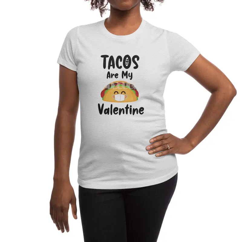 Tacos Are My Valentine Gift Quarantine Valentines Spor T-Shirt