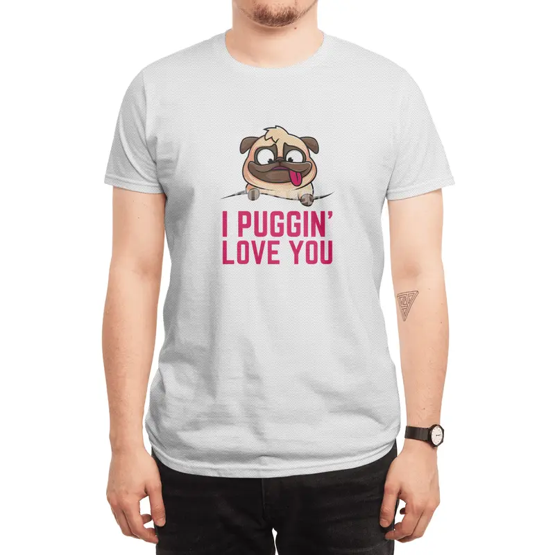 My Pug Is My Valentine Spor T-Shirt