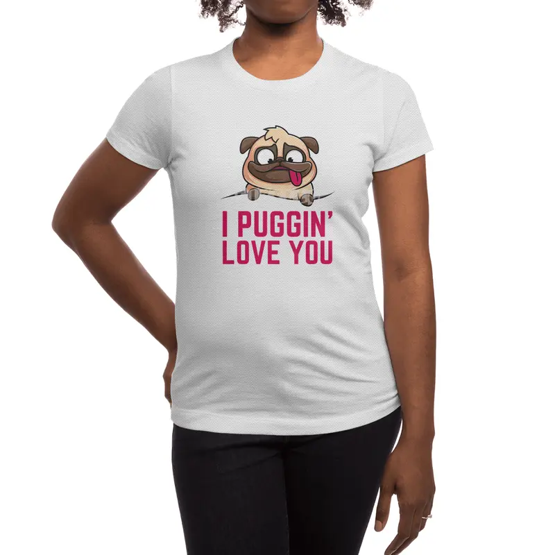 My Pug Is My Valentine Spor T-Shirt