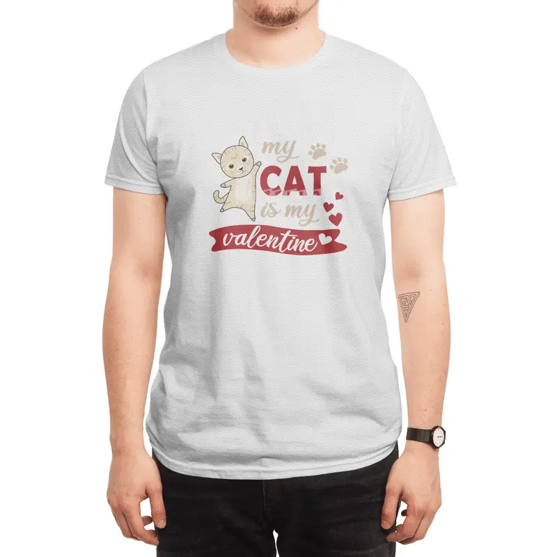 Cute Cat Valentine's Day My Cat Is My Valentine Spor T-Shirt