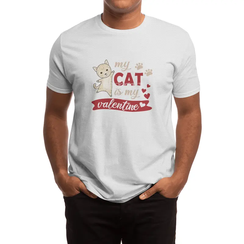Cute Cat Valentine's Day My Cat Is My Valentine Spor T-Shirt