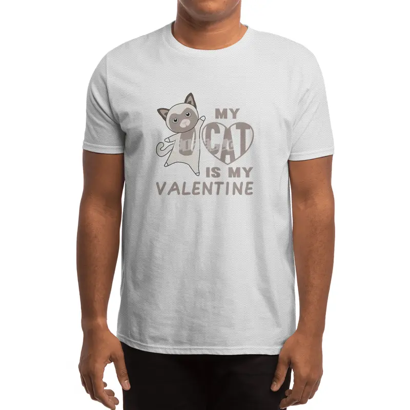 My Cat Is My Valentine Brown Cute Cats Spor T-Shirt