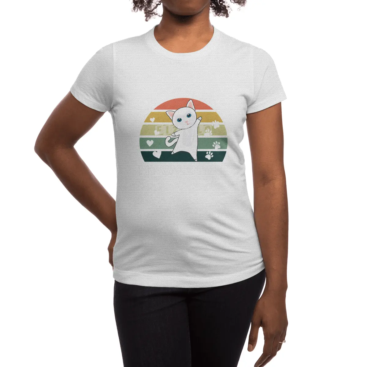 My Cat Is My Valentine Cats Know Love Vintage Spor T-Shirt