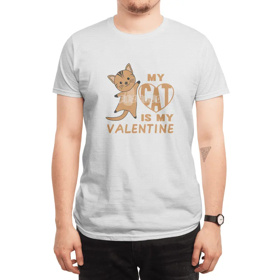 My Cat Is My Valentine Cute Cats For Women Spor T-Shirt