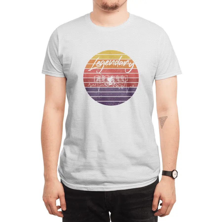 Mountain bike - bike - heartbeat - vintage Spor T-Shirt