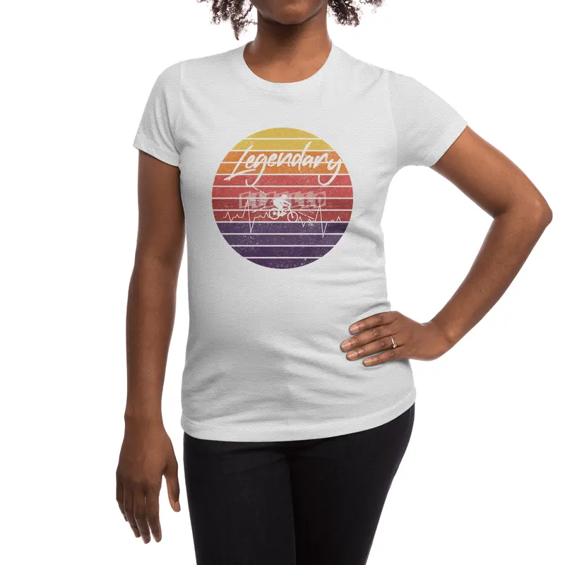 Mountain bike - bike - heartbeat - vintage Spor T-Shirt