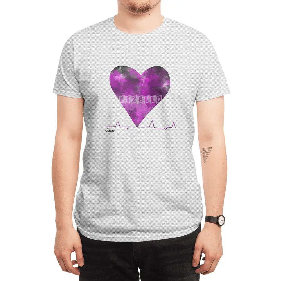 Heartbeat Cute Purple Heart With Love Mi Amor- Great Gift For Him This Christmas Spor T-Shirt
