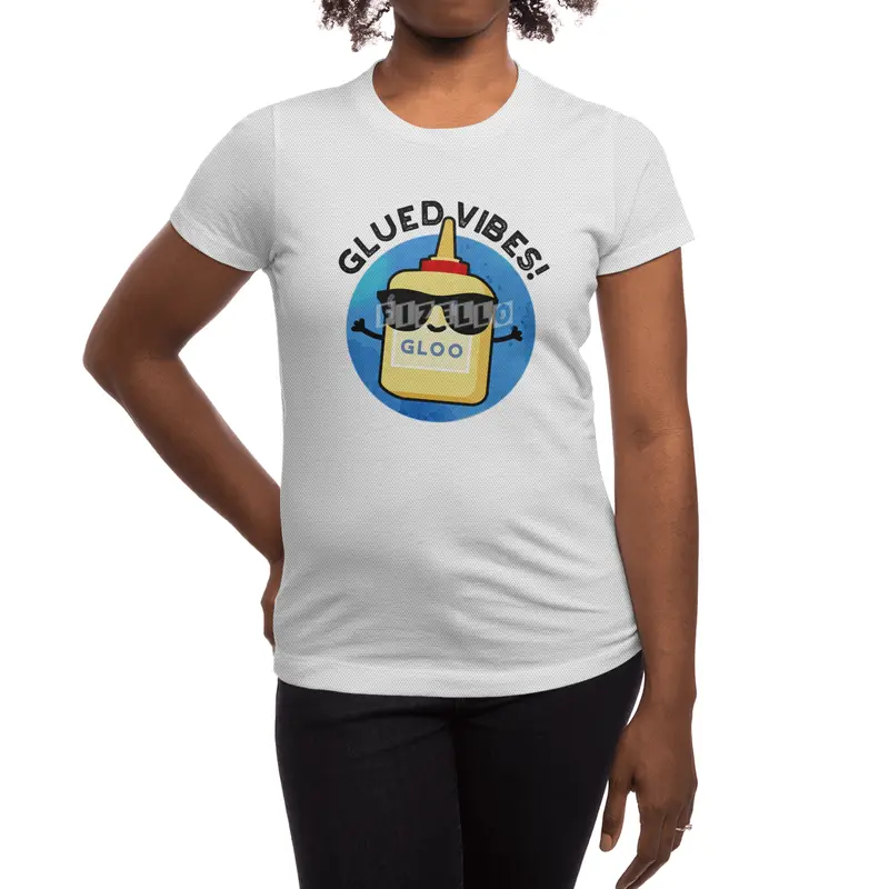 Glued Vibes Cute Good Vibes Glue Pun Spor T-Shirt