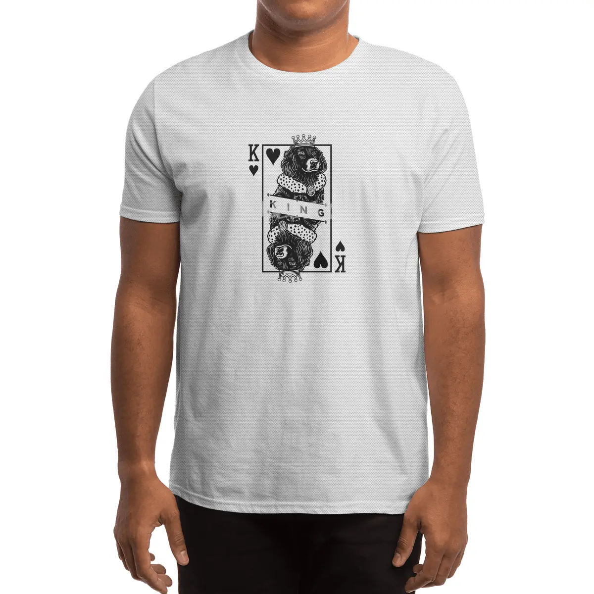Boykin Spaniel King Of Hearts Funny Dog Lover Pop Art Spor T-Shirt