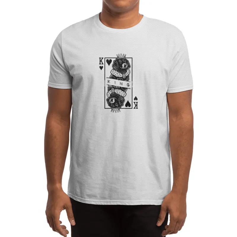 Boykin Spaniel King Of Hearts Funny Dog Lover Pop Art Spor T-Shirt