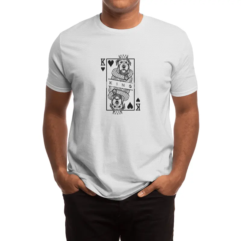 Irish Wolfhound King Of Hearts Funny Dog Card Pop Art Spor T-Shirt