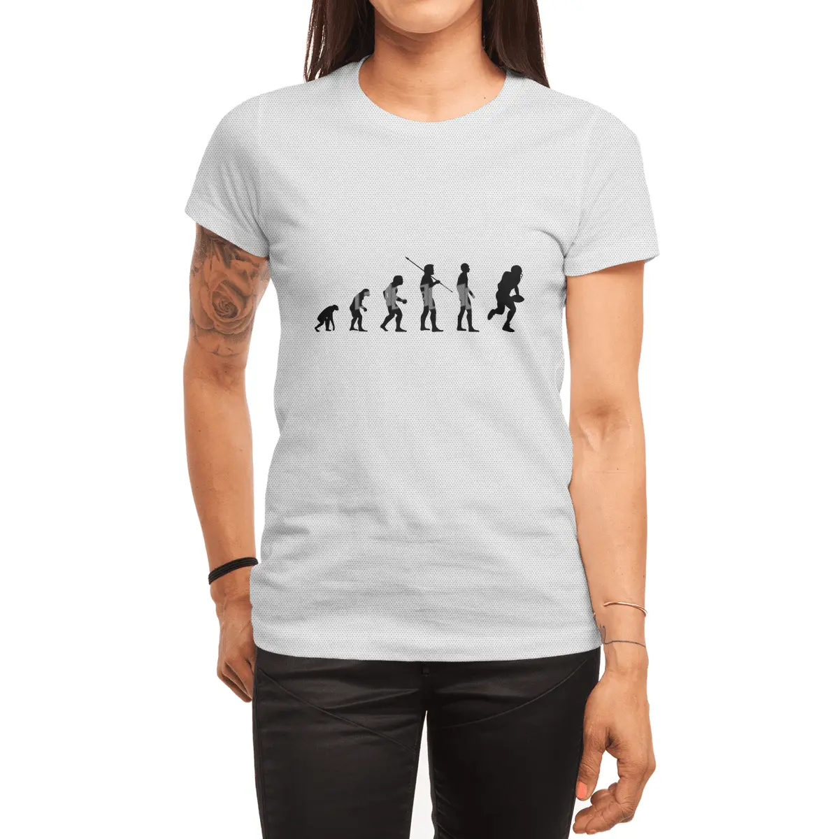 Evolution of Mankind • Funny American Football Bv Spor T-Shirt