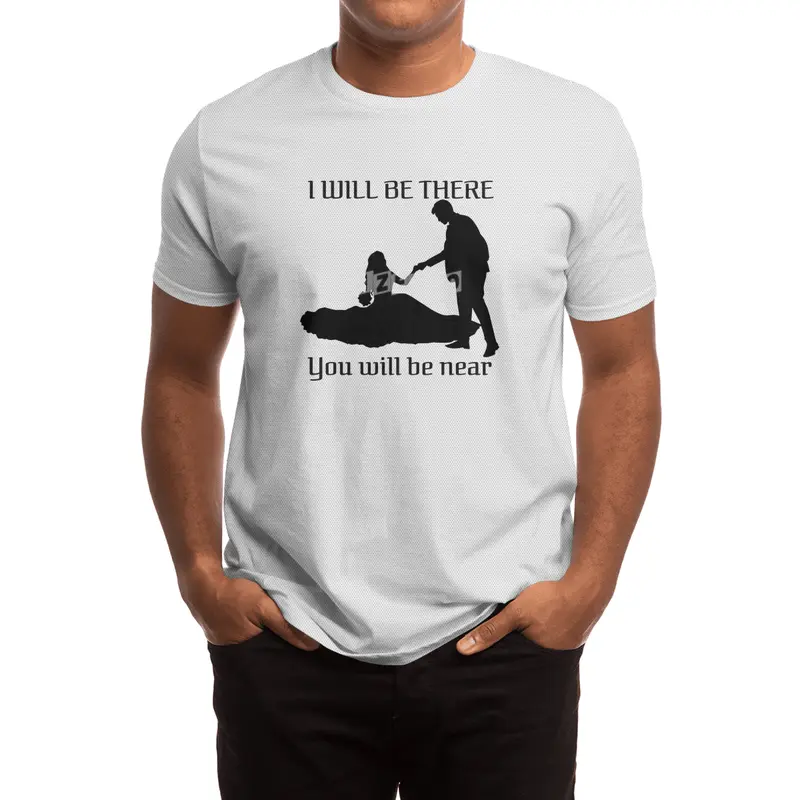 silhouette romantic couple with quotes Spor T-Shirt