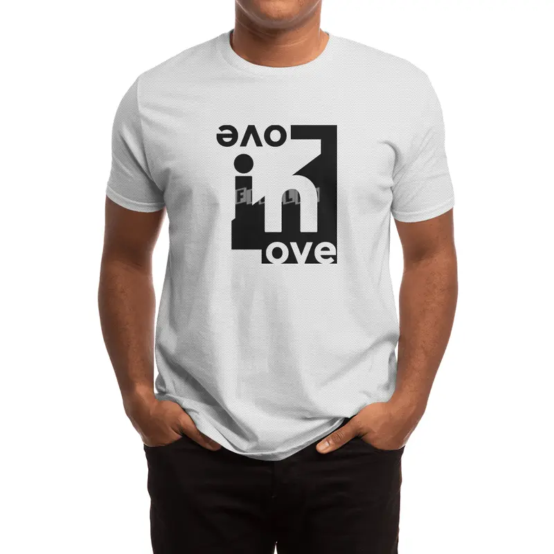 Black-Love in Love-Couple-Man-Octerson Spor T-Shirt