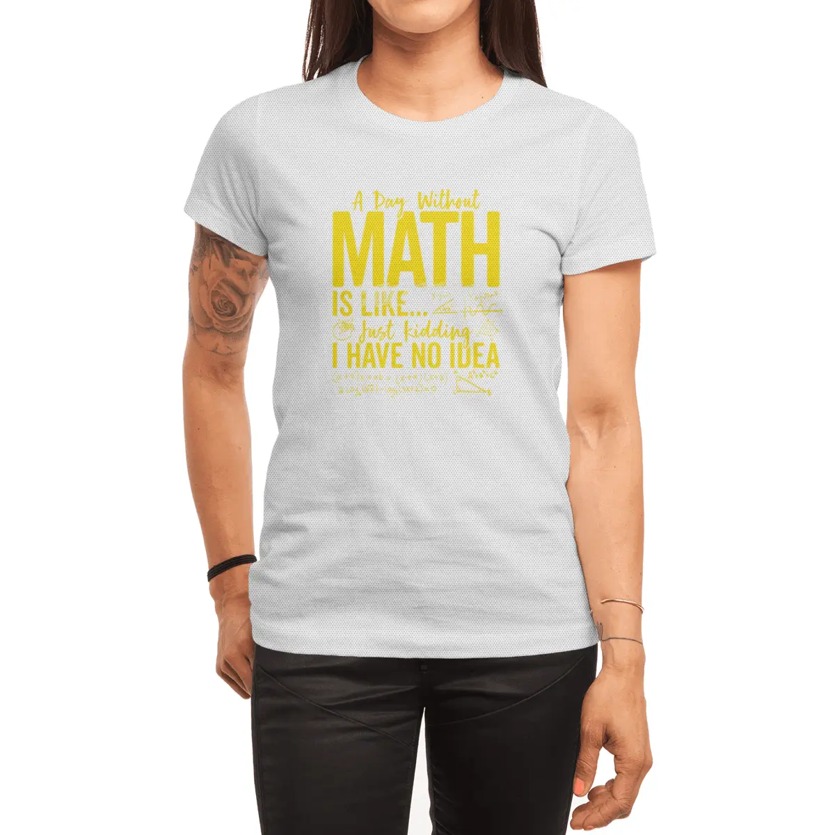 Funny Math Teacher Pi Day Tee A Day without Math Is Like T-Shirt Spor T-Shirt