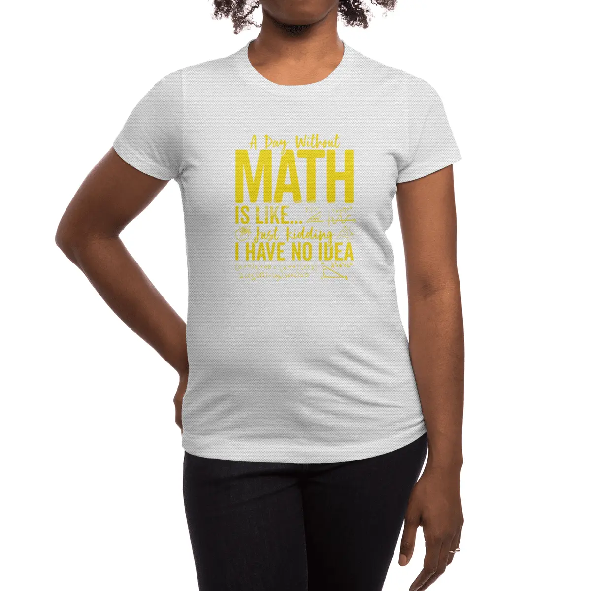Funny Math Teacher Pi Day Tee A Day without Math Is Like T-Shirt Spor T-Shirt