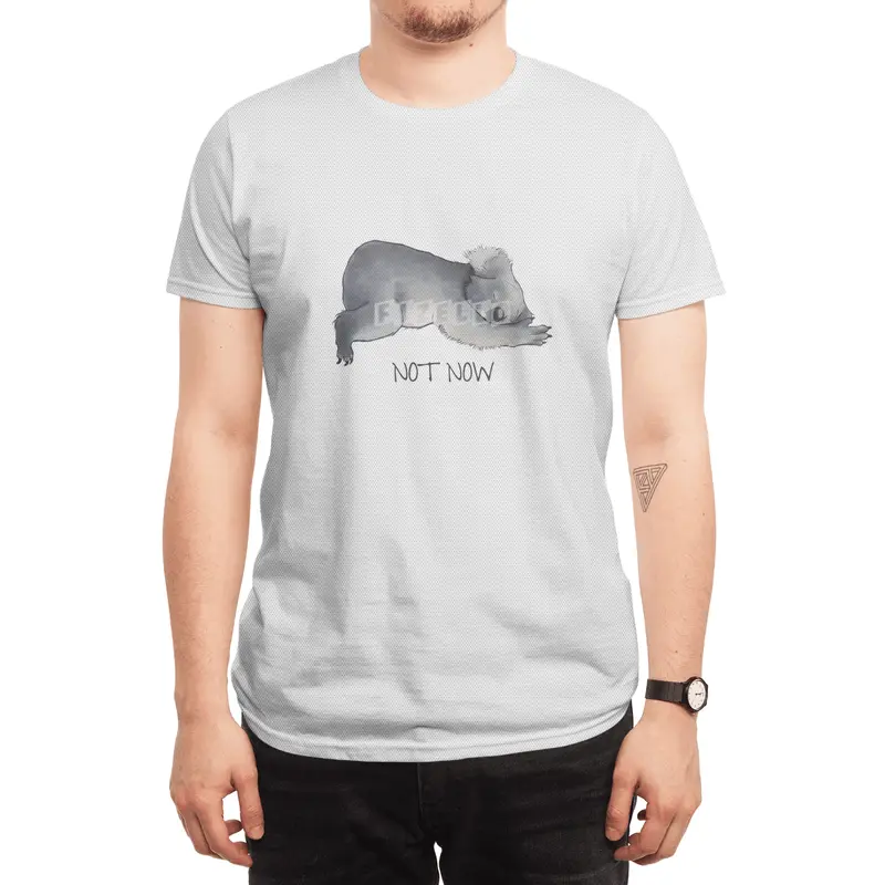 Koala Sketch - Not Now - Lazy animal Spor T-Shirt