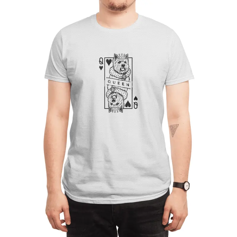 West Highland White Terrier Queen Of Hearts Dog Pop Art Spor T-Shirt