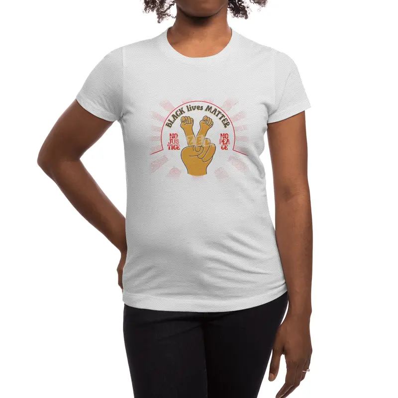 Black lives matter no justice no peace Spor T-Shirt