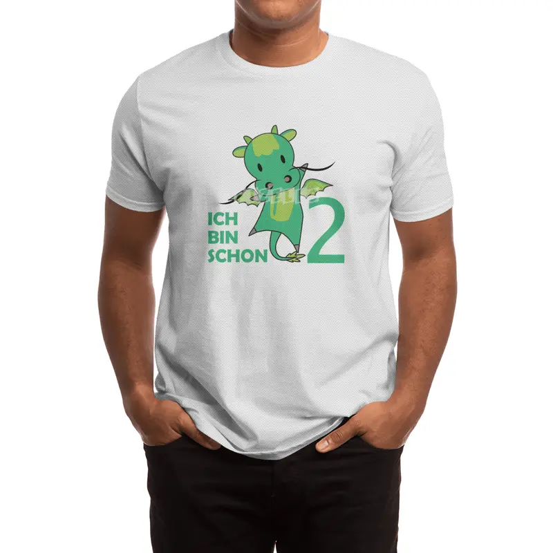 Dragon Green Two Years Old 2nd Birthday Fairy Tale Spor T-Shirt