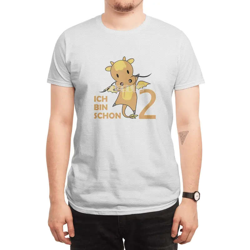 Dragon Yellow Two Years Old 2nd Birthday Fairy Spor T-Shirt