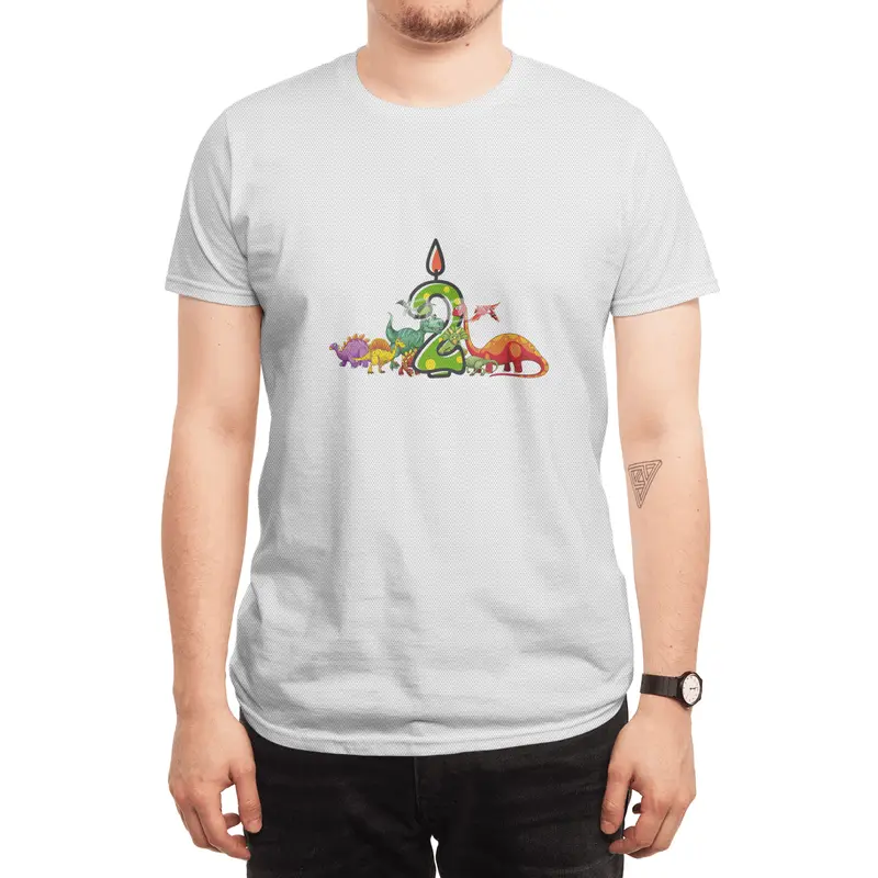 2nd Birthday Dinosaur two years old Dino Gift Boy Spor T-Shirt