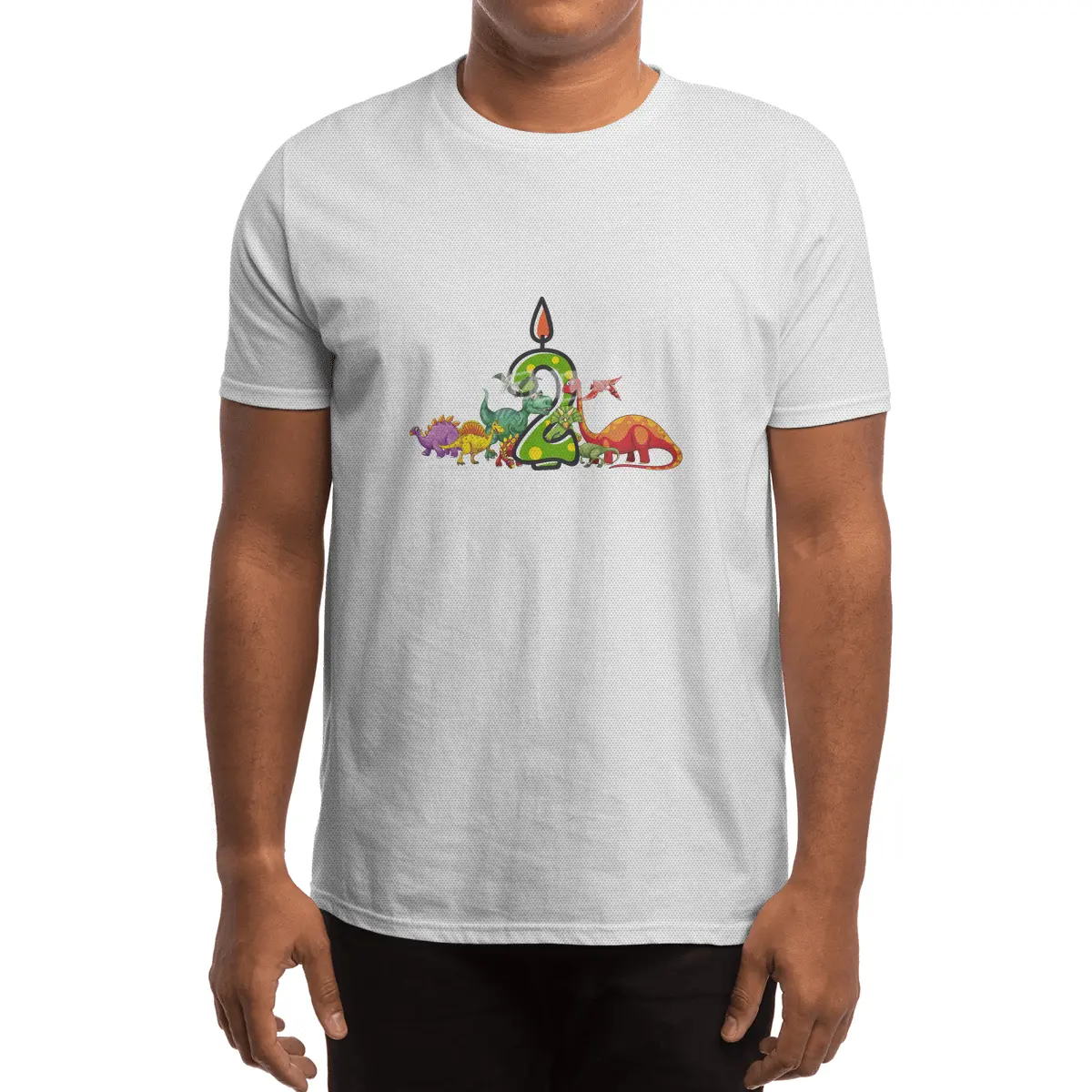 2nd Birthday Dinosaur two years old Dino Gift Boy Spor T-Shirt