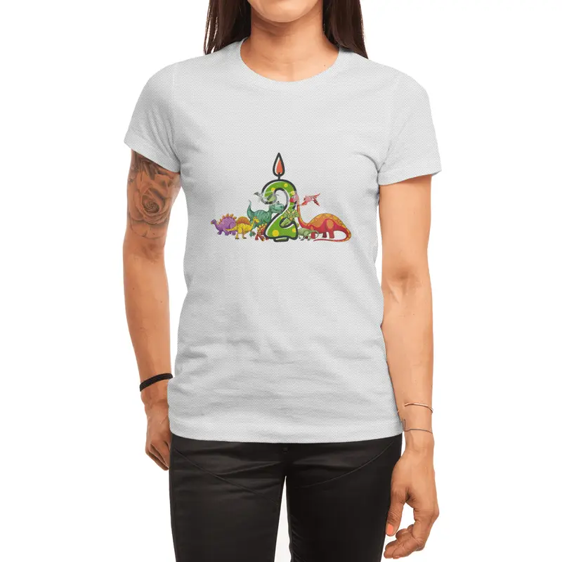 2nd Birthday Dinosaur two years old Dino Gift Boy Spor T-Shirt