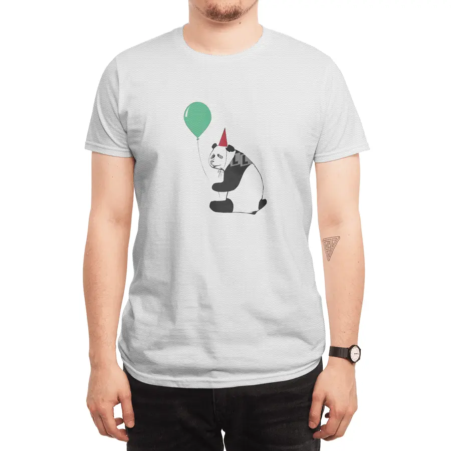 Panda with Balloon Spor T-Shirt