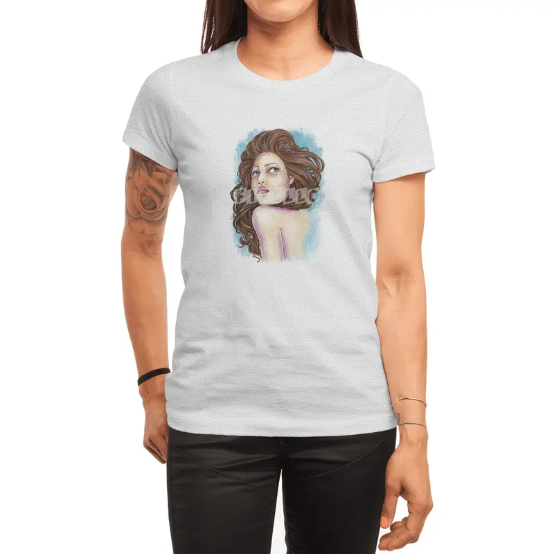 Don't Look Back (watercolor and ink) Spor T-Shirt