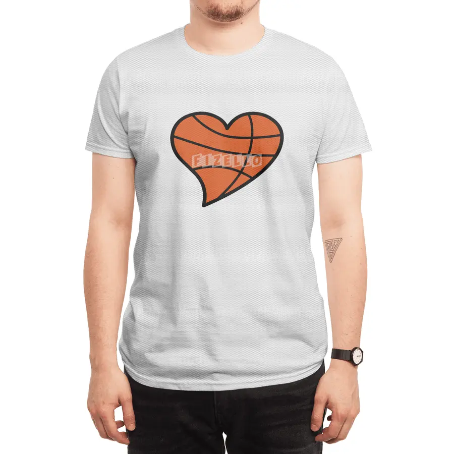 Basketball Heart Spor T-Shirt