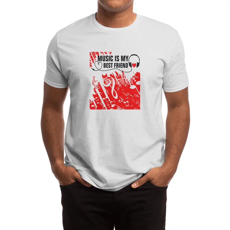 Music is My Best Friend Spor T-Shirt