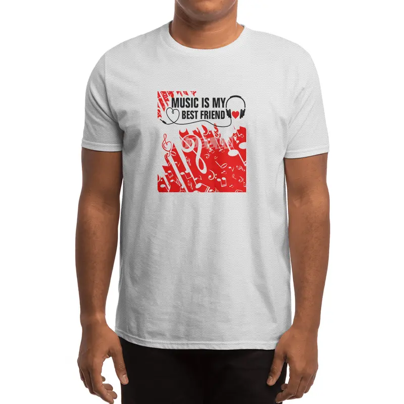 Music is My Best Friend Spor T-Shirt