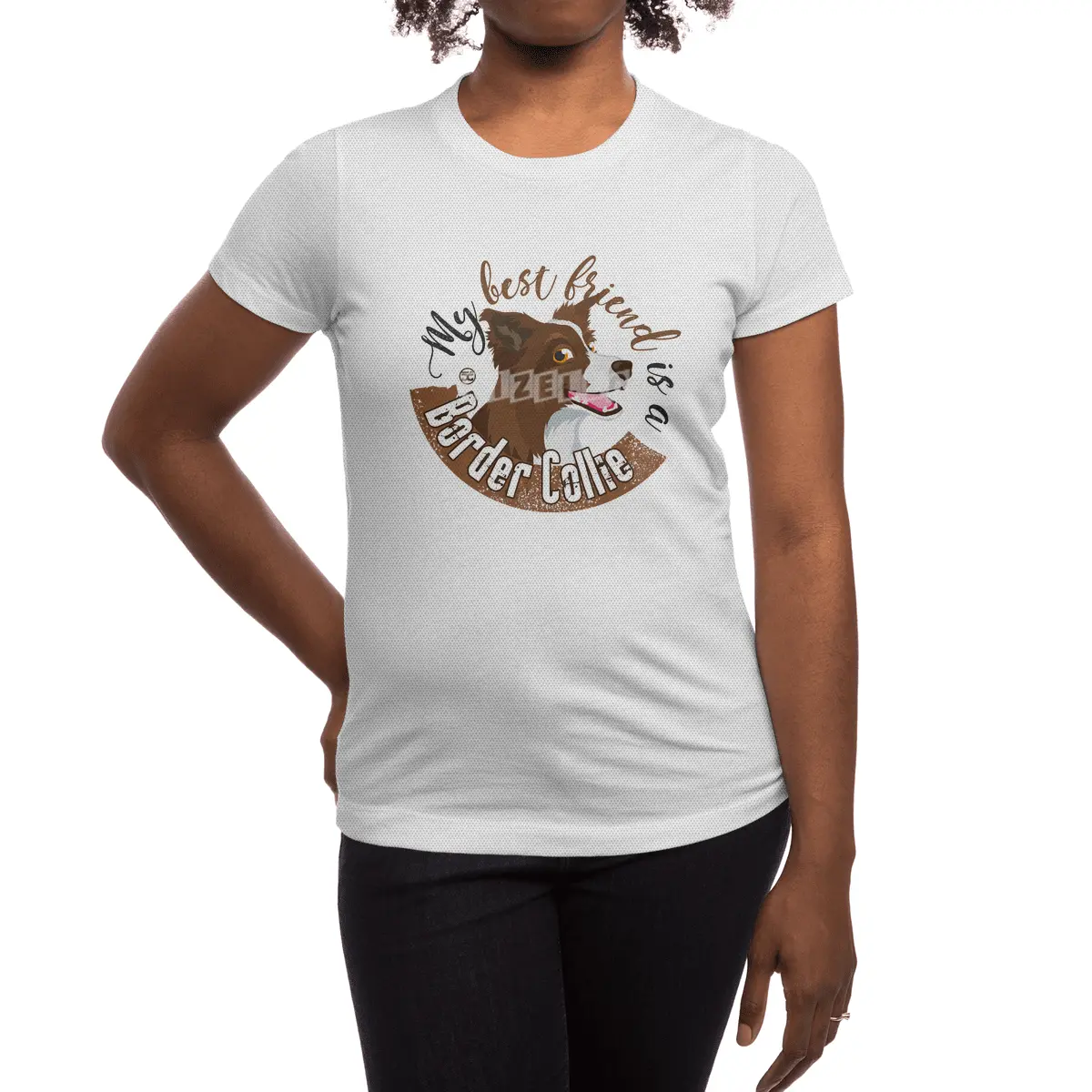 My Best Friend is a... Border Collie - Brown Spor T-Shirt